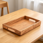 15x10 Acacia Serving Tray with Handles - Image 2