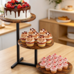 3-Tier 24-Cupcake Wooden Cupcake Tower - Image 2