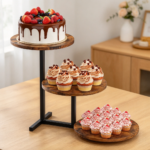 3-Tier 24-Cupcake Wooden Cupcake Tower