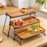 3-Tier Large Serving Tray Cupcake Stand - Image 2