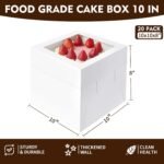 10-Inch Tall Cake Box with Window - Image 2
