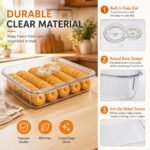 Airtight Clear Tall Cookie Container with Dual Timer - Image 2