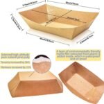 100-Pack 2lb Paper Food Trays - Image 2