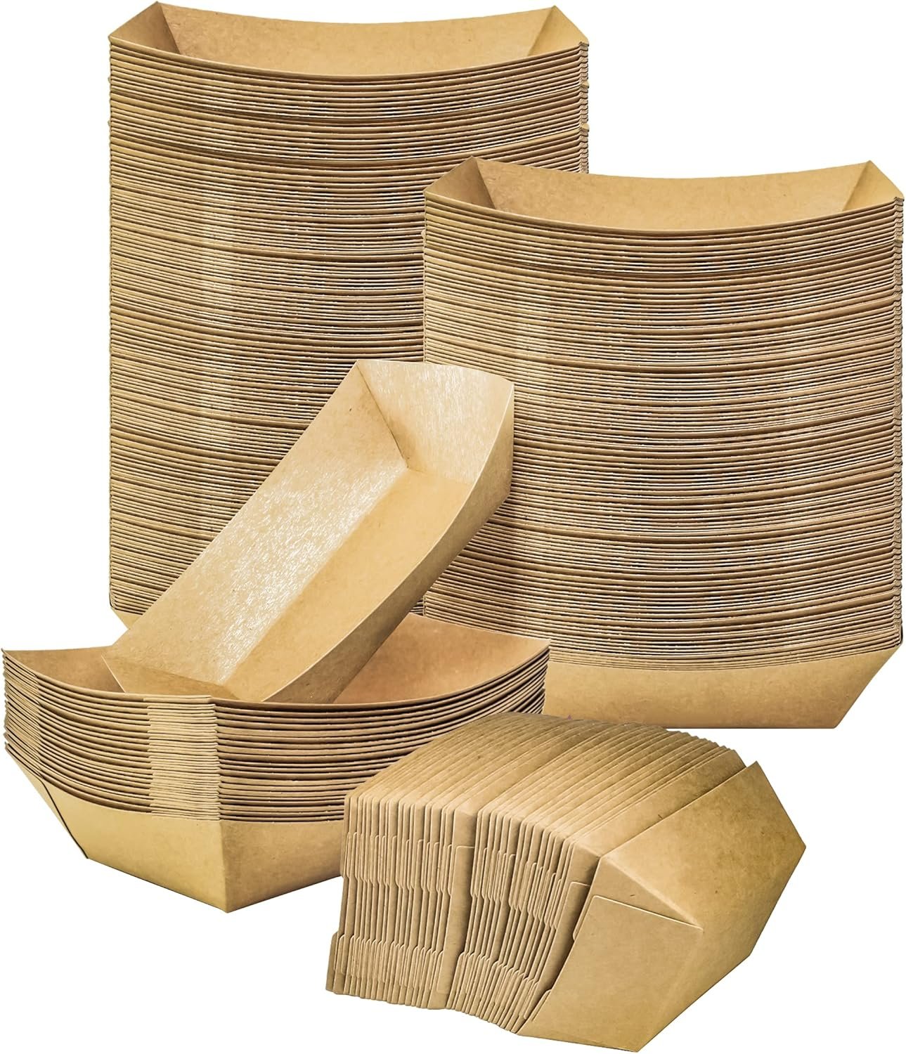 91caJNfKPDL._AC_SL1500_.jpg 100-Pack 2lb Paper Food Trays - Image 1
